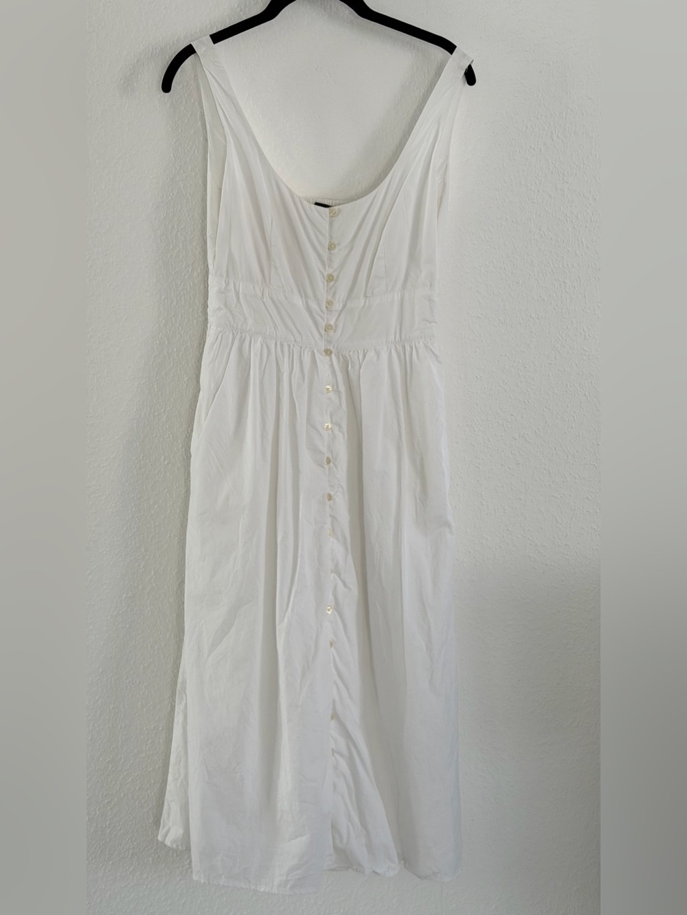 J. Crew White Midi Dress